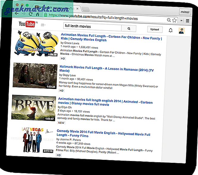 ค้นหาภาพยนตร์ความยาวเต็มได้อย่างง่ายดายบน YouTube