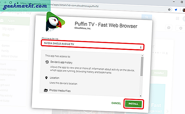 วิธีติดตั้งเบราว์เซอร์ Chrome บน Android TV