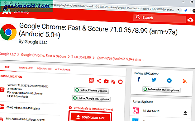 วิธีติดตั้งเบราว์เซอร์ Chrome บน Android TV