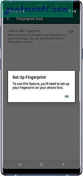 ในที่สุด WhatsApp ได้เพิ่มความปลอดภัยพิเศษสำหรับผู้ใช้ Android คุณสามารถใช้ลายนิ้วมือเพื่อล็อค WhatsApp ของคุณได้ วิธีการตั้งค่ามีดังนี้