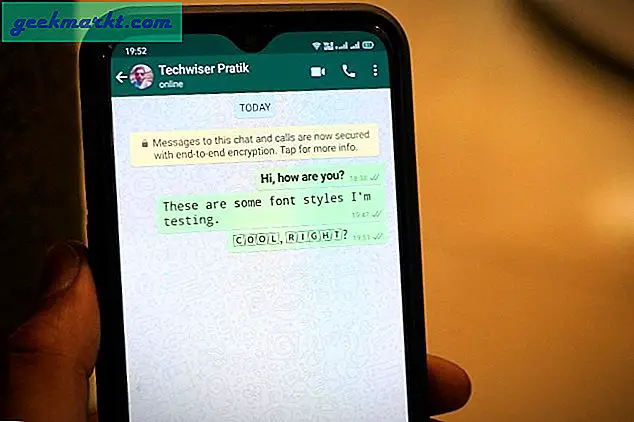 วิธีเปลี่ยนแบบอักษรในการแชท WhatsApp