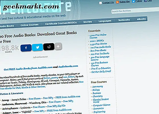 เจ็ดเว็บไซต์เพื่อดาวน์โหลดหนังสือเสียงฟรี