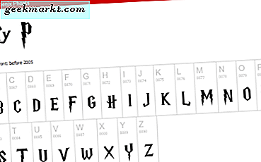 ค้นหา Harry Potter Font ที่ไหนได้บ้าง