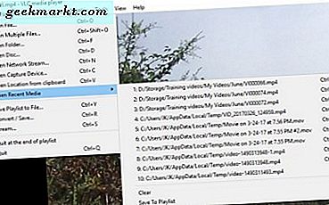 วิธีลบประวัติการดูใน VLC