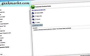 วิธีปรับแต่งลูกศรทางลัดบนเดสก์ทอปใน Windows 10