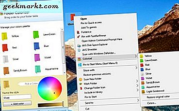 วิธีปรับแต่งสีของโฟลเดอร์ใน Windows 10